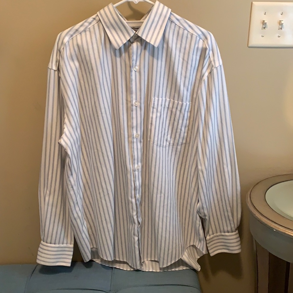 Johnston&Murphy Striped Button Up